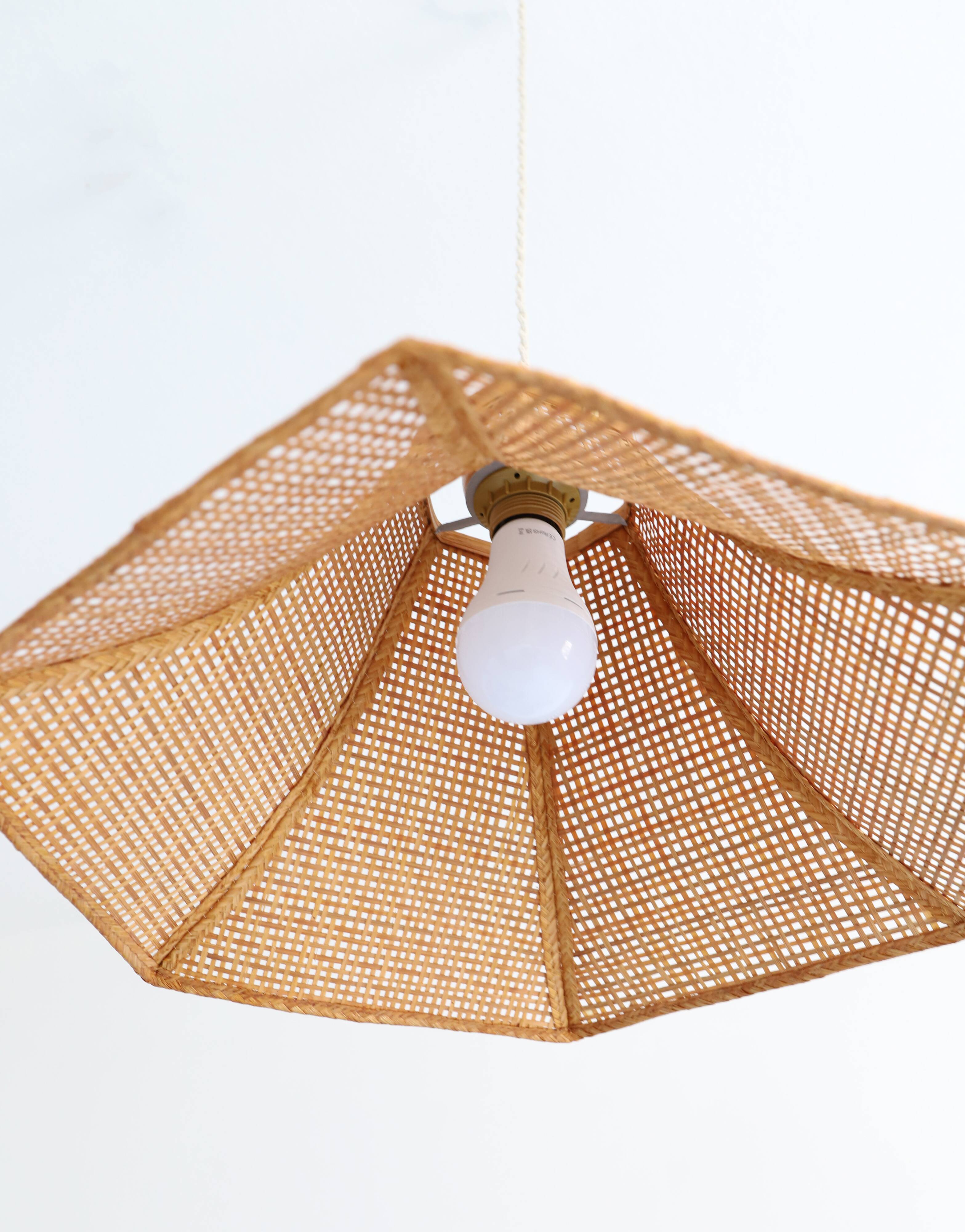 Vintage cane pendant light