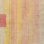 5x7 Pink & Yellow Striped Vintage Kilim Rug, 147x229Cm