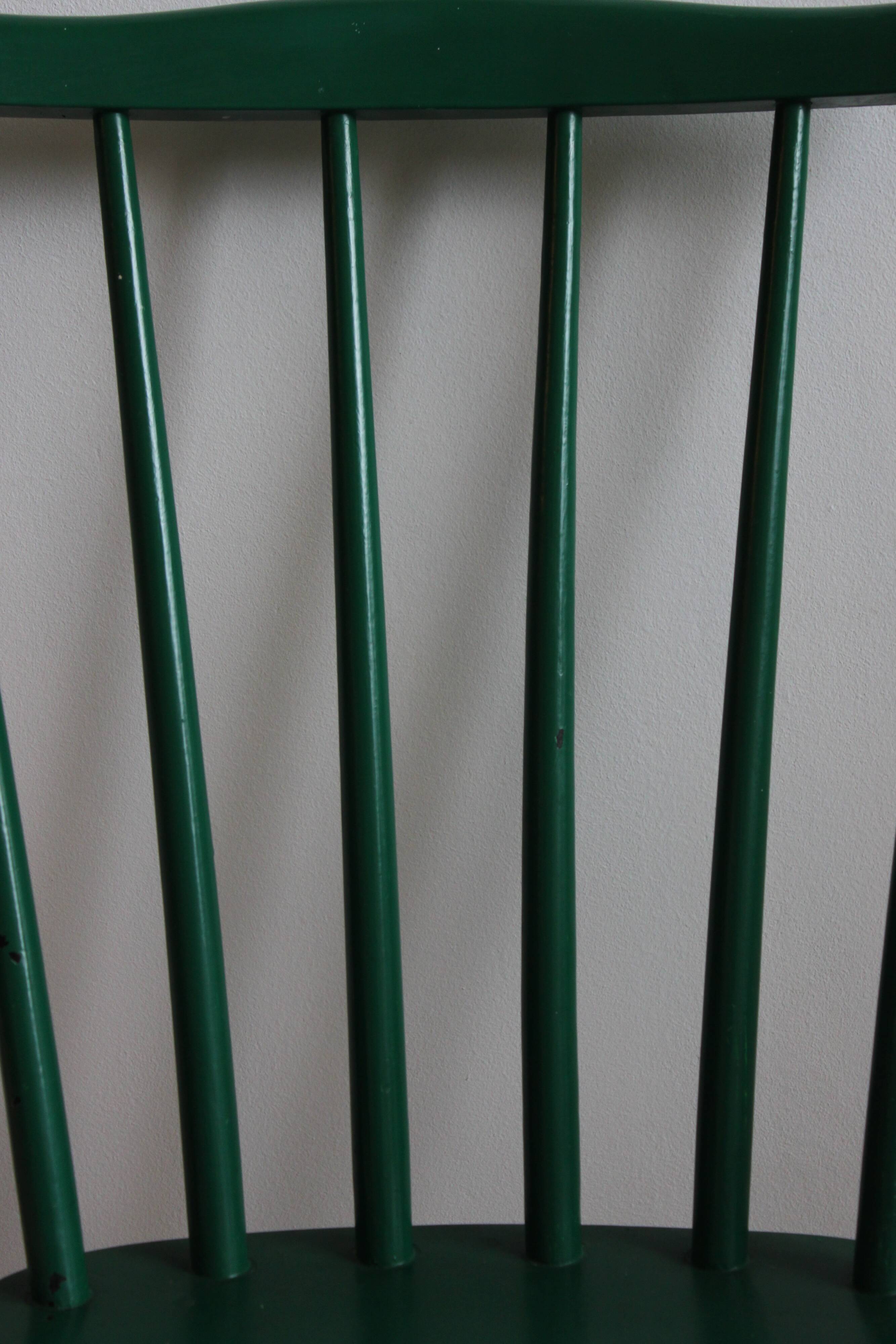 Three spindle back SH41 chairs by Yngve Ekström for Pastoe, 1960s