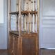 Rattan, cane and bamboo shelf/bookcase