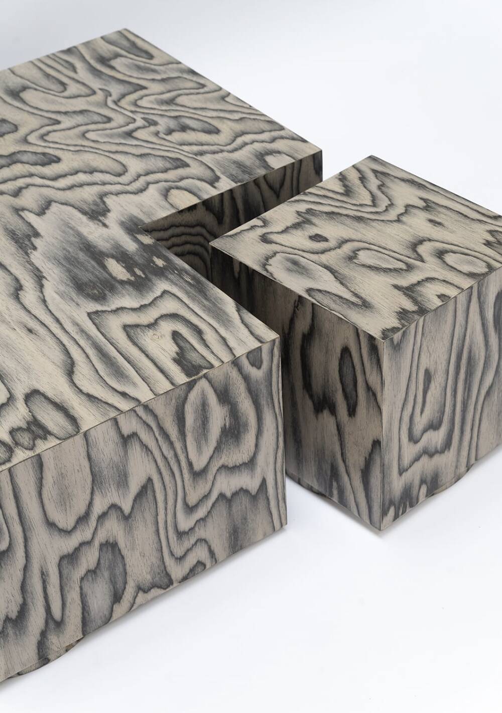 Sottsass object 106 wood veneer side table