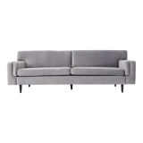 Canapé helsinki argent velour, design scandinave