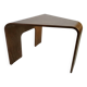 Table basse scandinave en bois cintré années 70
