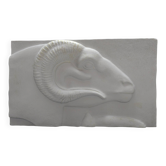Plaster reproduction of an Egyptian ram deity.