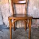 Ancienne chaise bistrot baumann bois clair vintage #a566