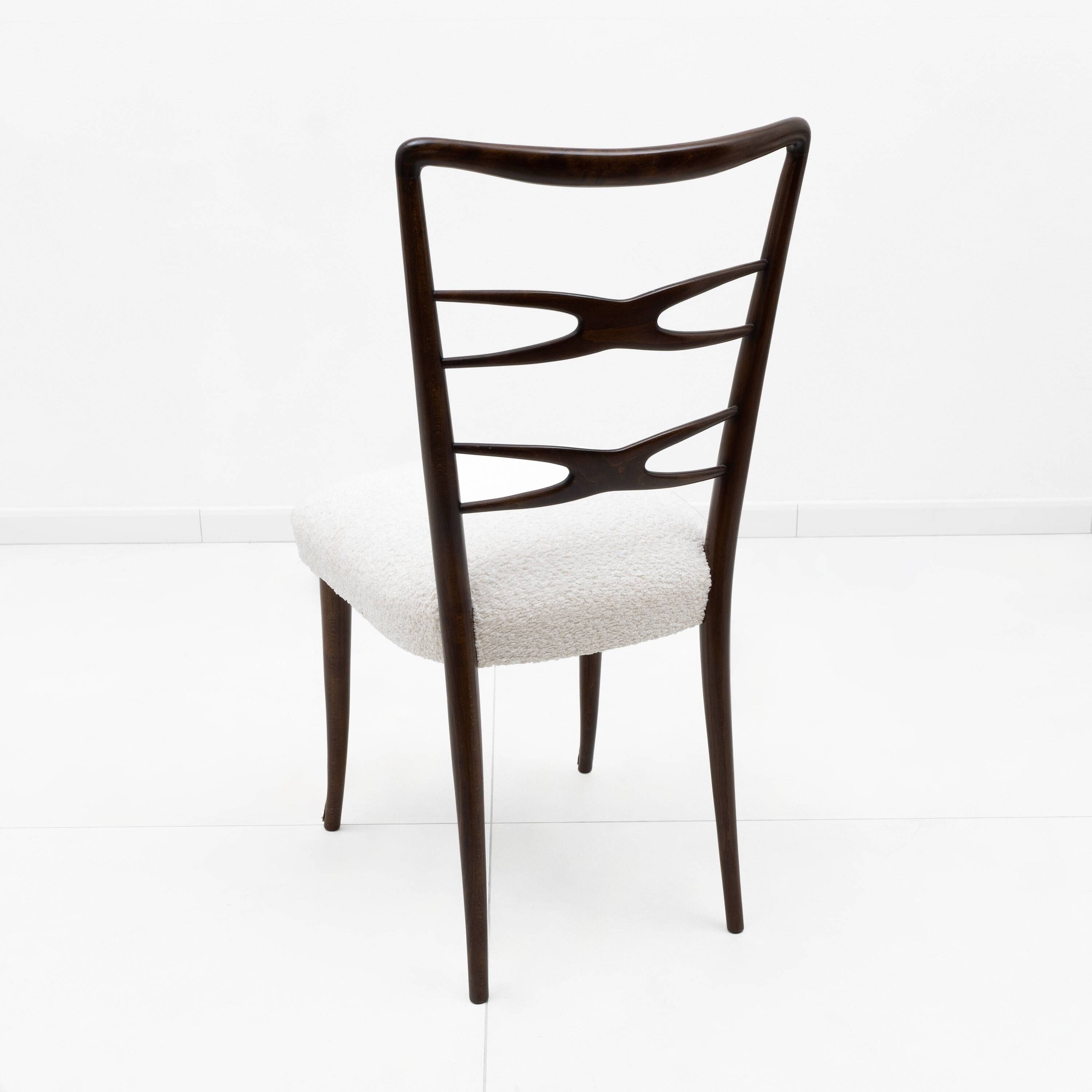 Attributed to Guglielmo Ulrich Mid-Century Dinning Chairs,1940s,Set of four
