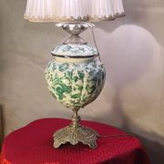 antique lamp 65x32 bronze and porcelain pull-out in very good condition
