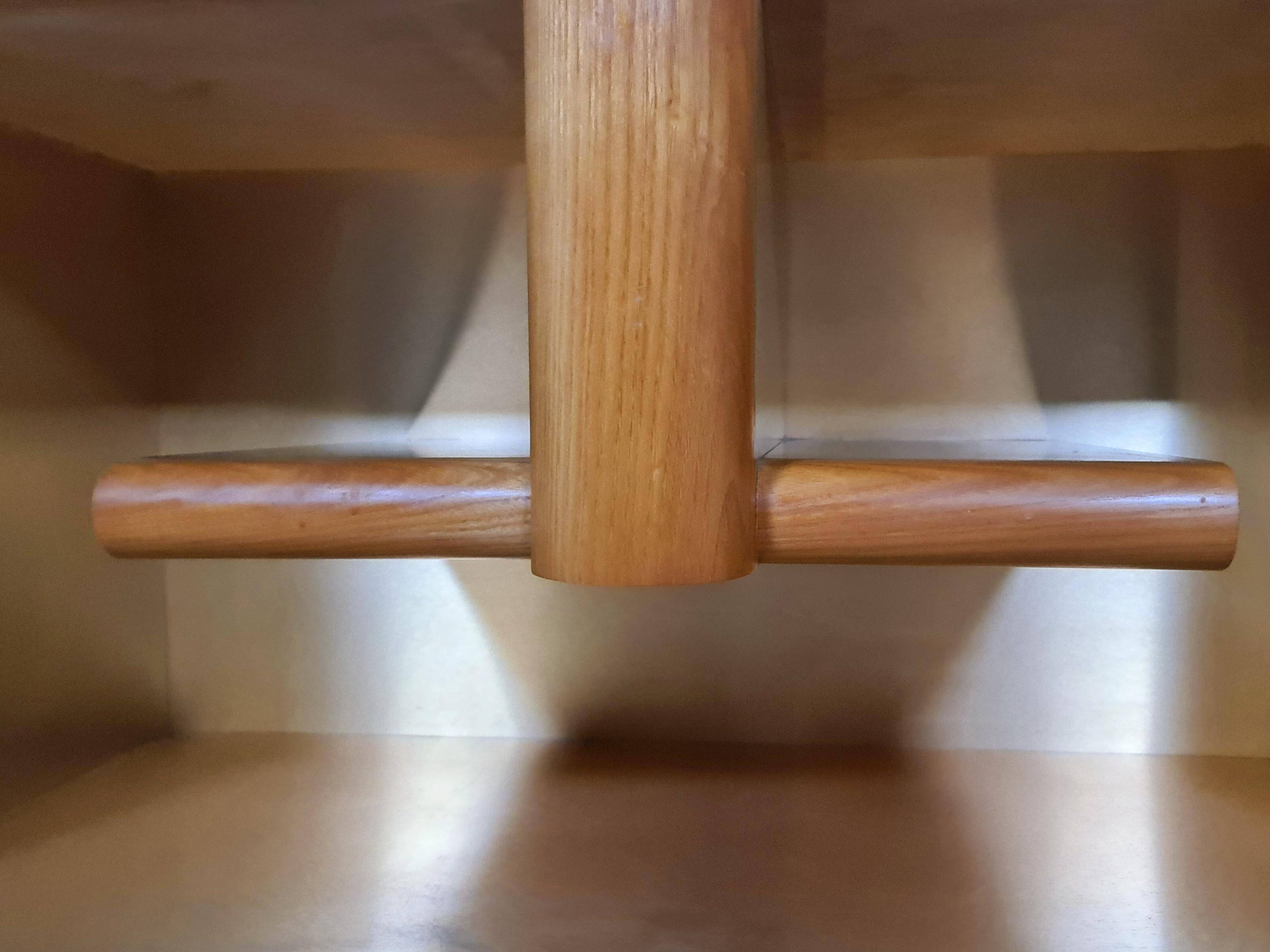 Enfilade/Credenza in oak and brushed brass, Italy, 1970