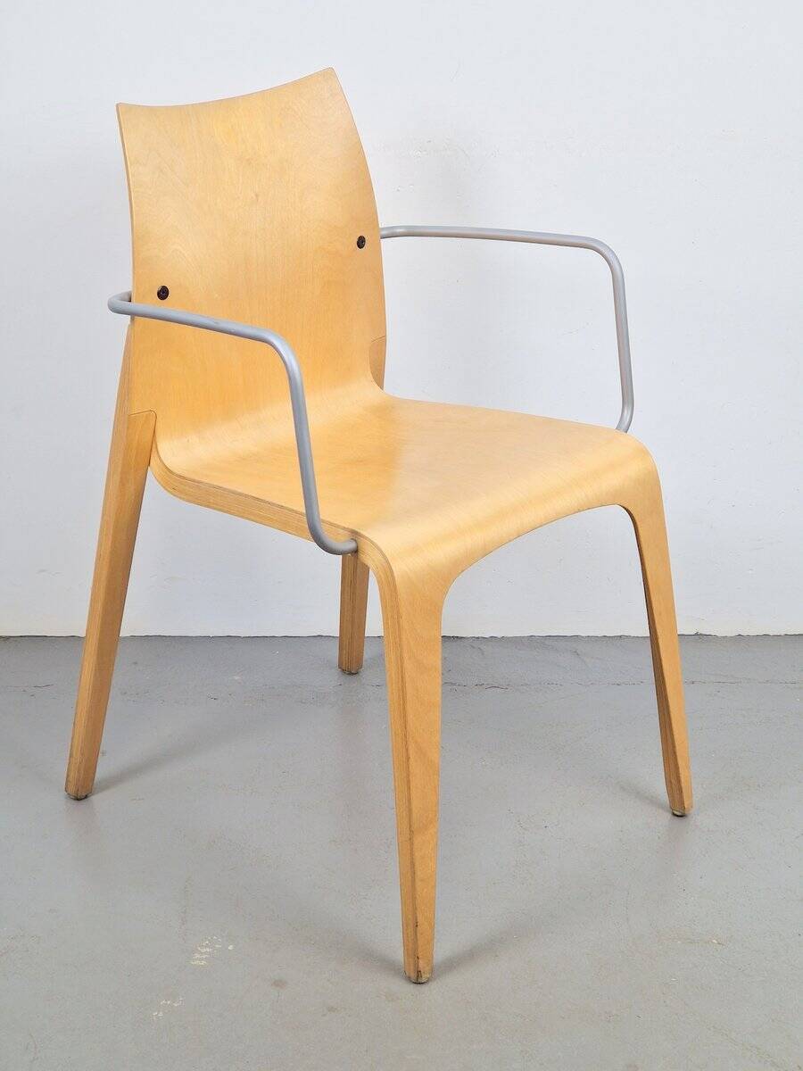 Chaise Flow en contreplaqué par Jacob Berg, années 1990.