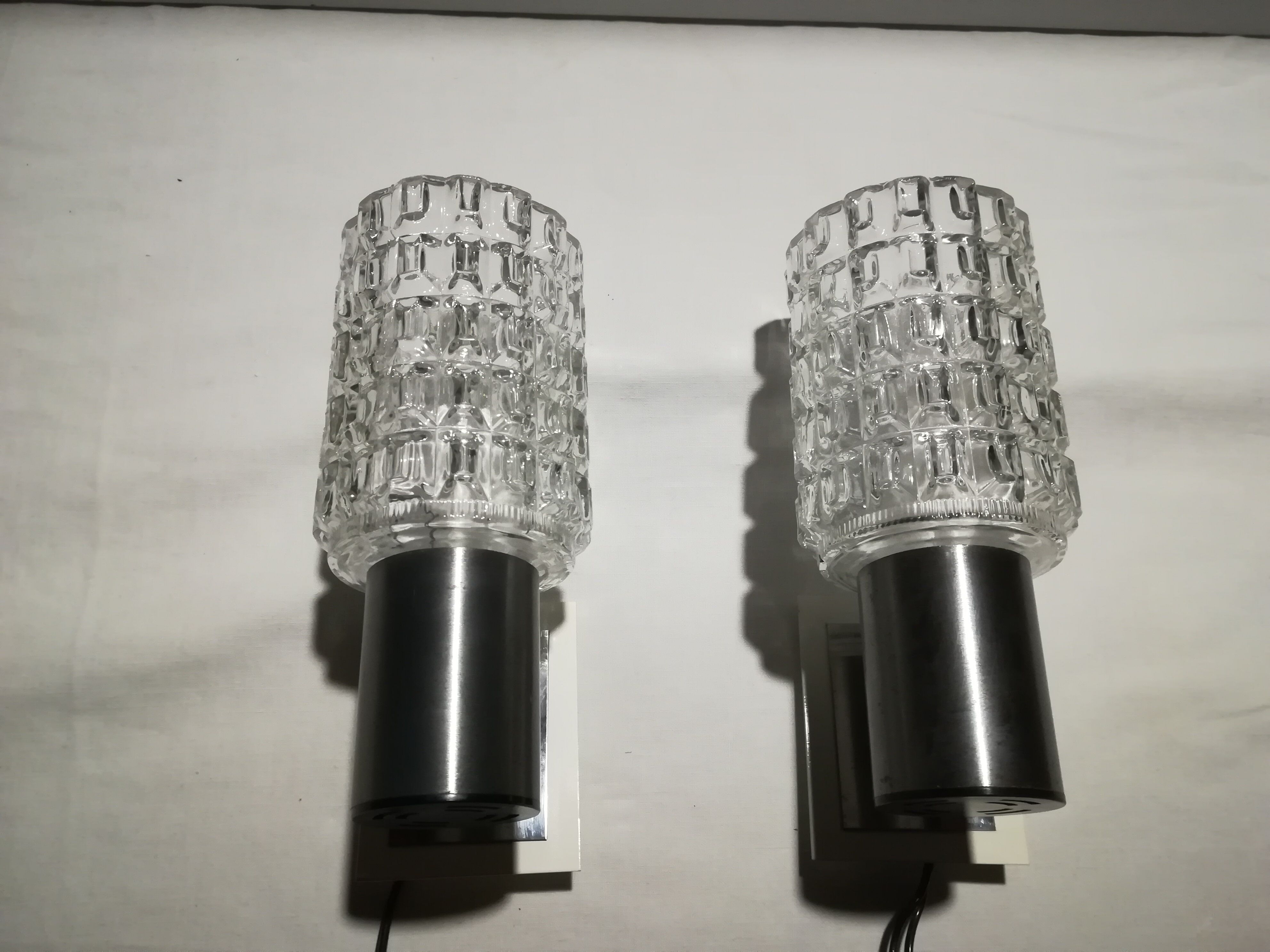 Pair wall lamps 1960