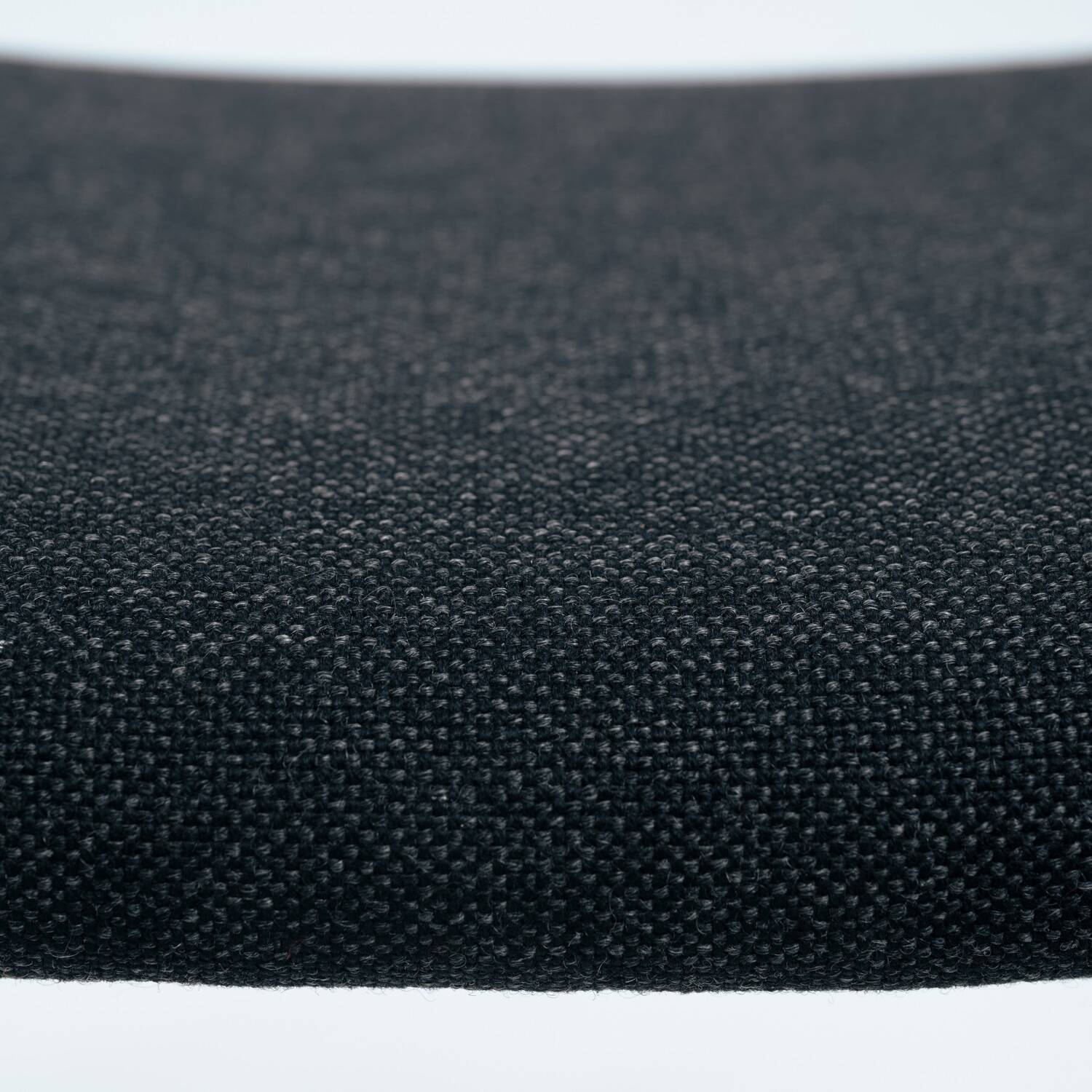 Niel O Moller teak stool 80a with black wool fabric, Denmark, 1960s