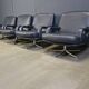 Set of 4 swivel chairs by Bernd Munzebrock for Walter Knoll, 1970s