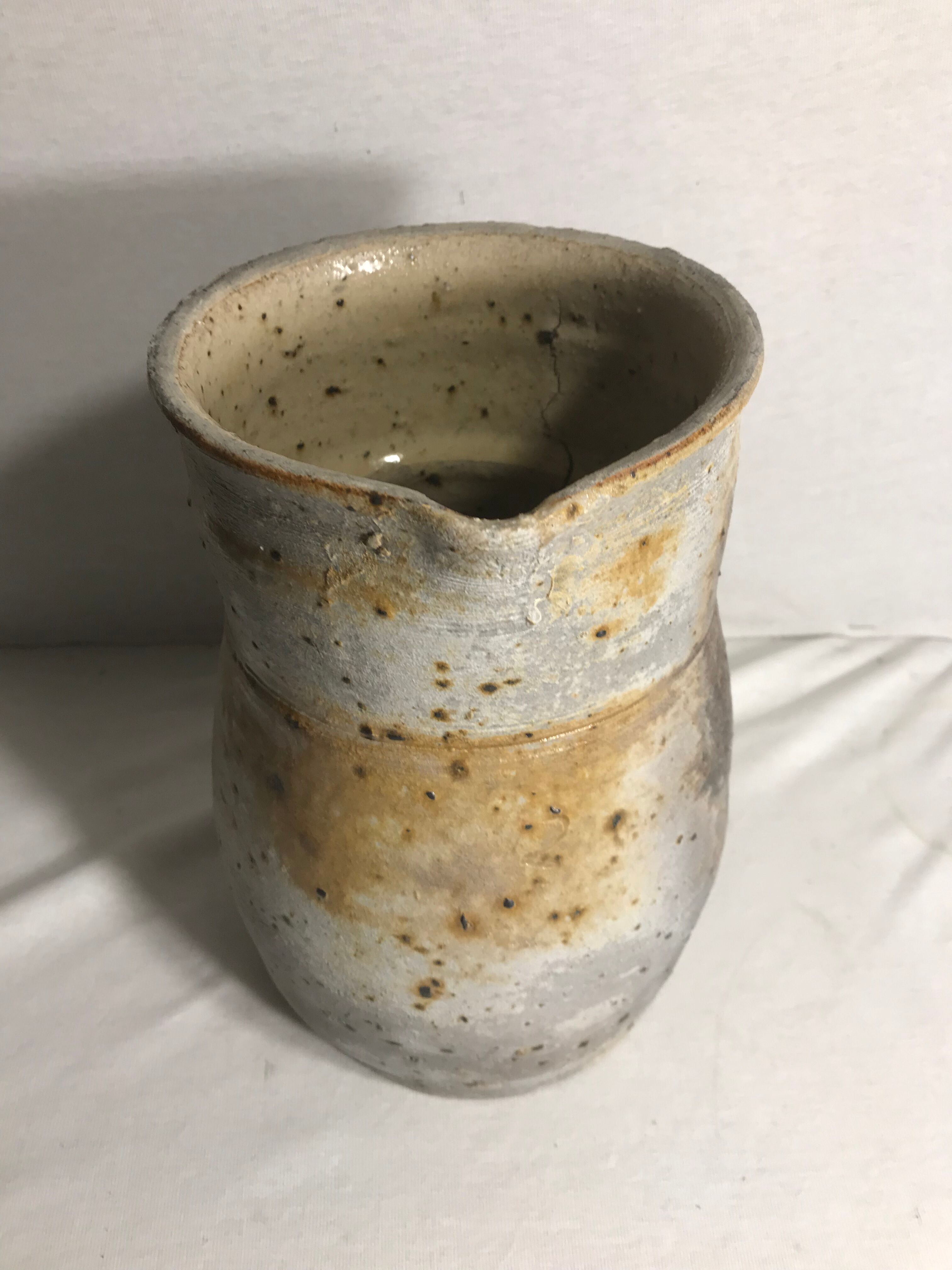 Former ceramic stoneware grey pitcher, 50s