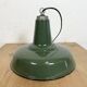Industrial Green Enamel Factory Pendant Lamp, 1960s