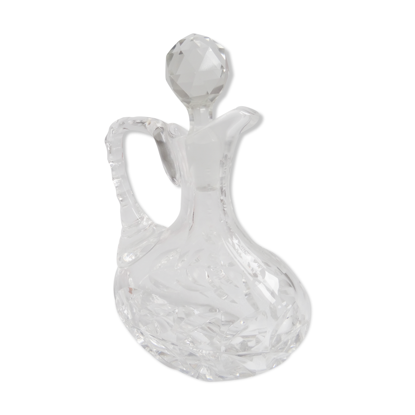 Crystal carafe with cap