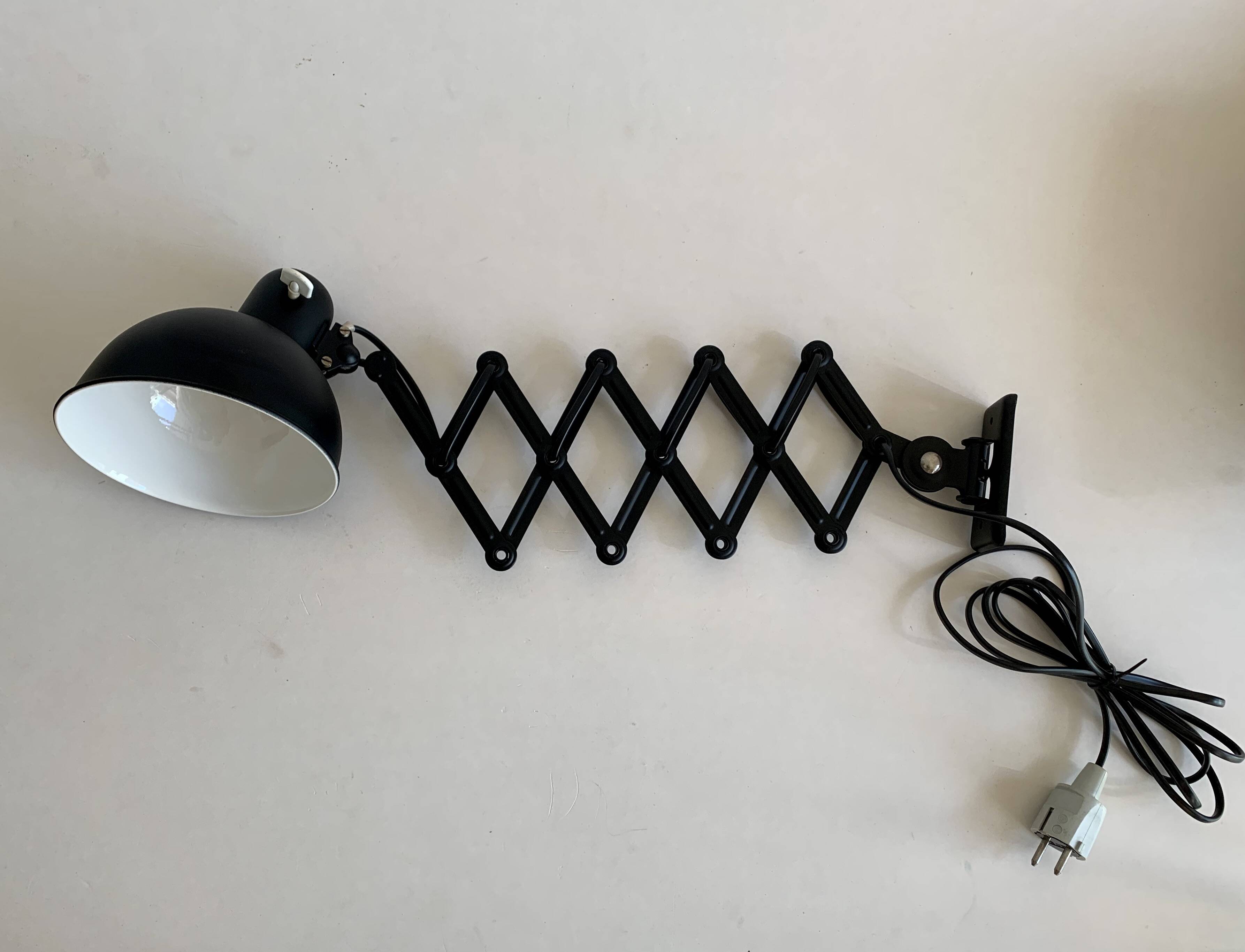 Scissor wall lamp, 1950s