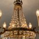 Balloon chandelier in bronze and grapevines 8 lamps