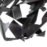 Jean Campa. Abstract sculpture in patinated iron. 1980s.