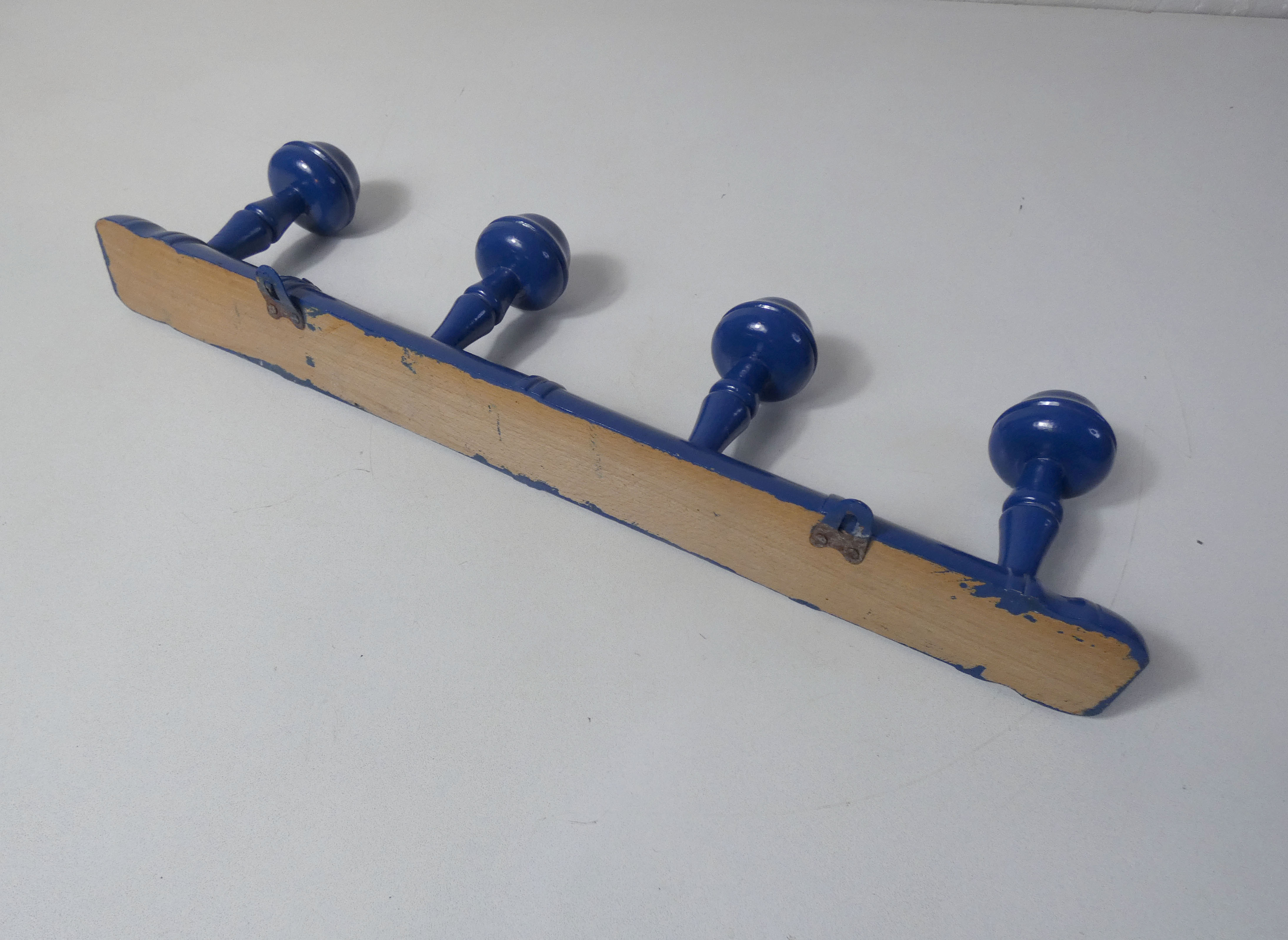 Coat rack 4 vintage hooks