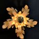 Applique feuilles 2 corolles