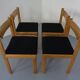 Danish Oak Dining Chairs, Set of 4, 1960s