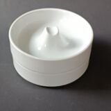 Two white porcelain ashtrays by Arzberg by Jean Luce 1960.