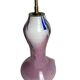 Table lamp with glass base Clichy lampshade 20th century