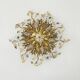 Gold-Plated Metal & Murano Crystal Flowers Flush Mount from Banci Firenze