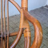 1970s spiral rattan lounge set