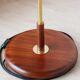 Teak and brass vintage Scandinavian floor lamp 1960 | Bakelite