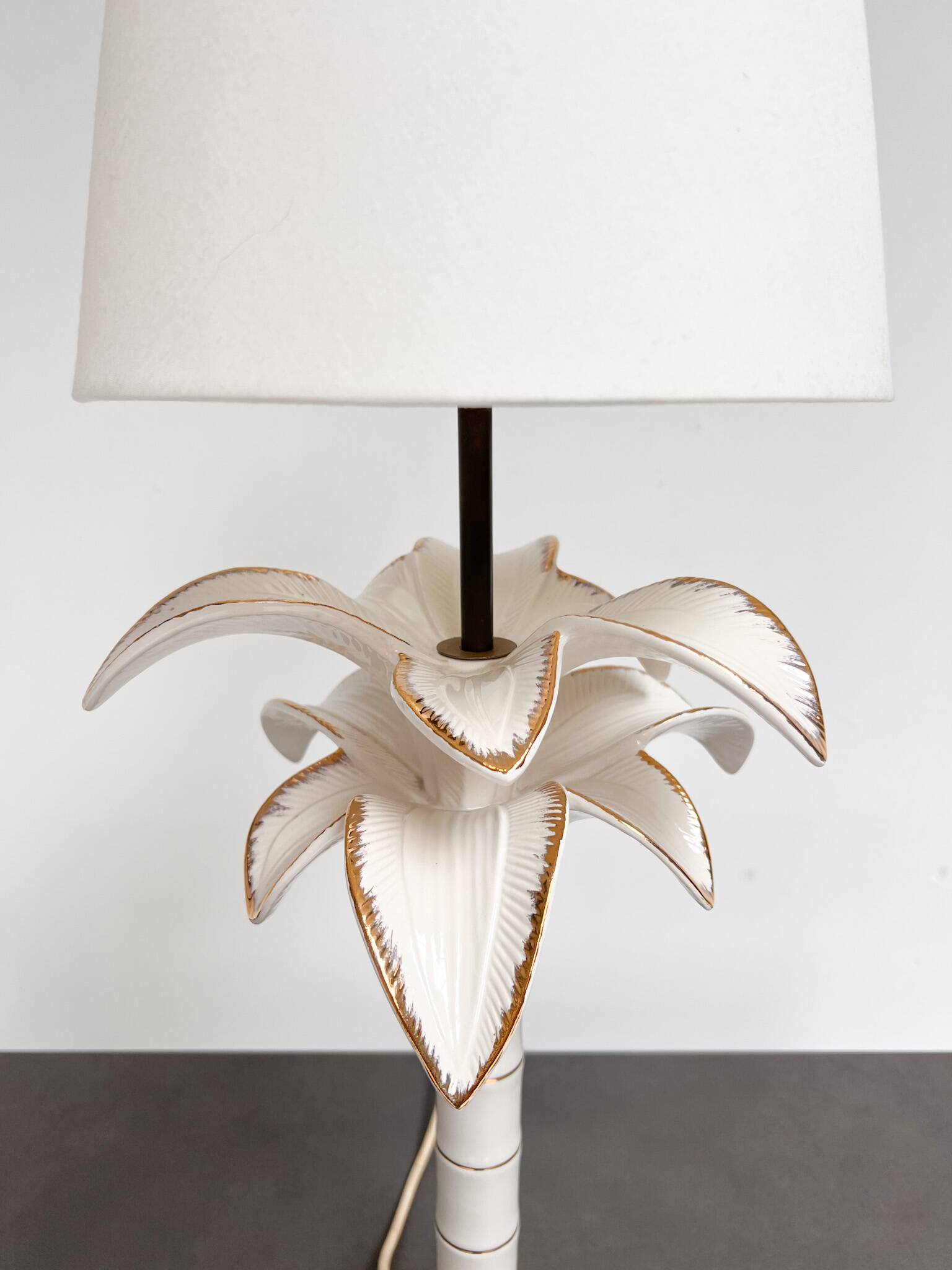 Palm tree lamp attributed to Tommaso Barbi, 1970s
