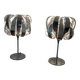 Paire de lampes eres chrome – seylumière– design space age