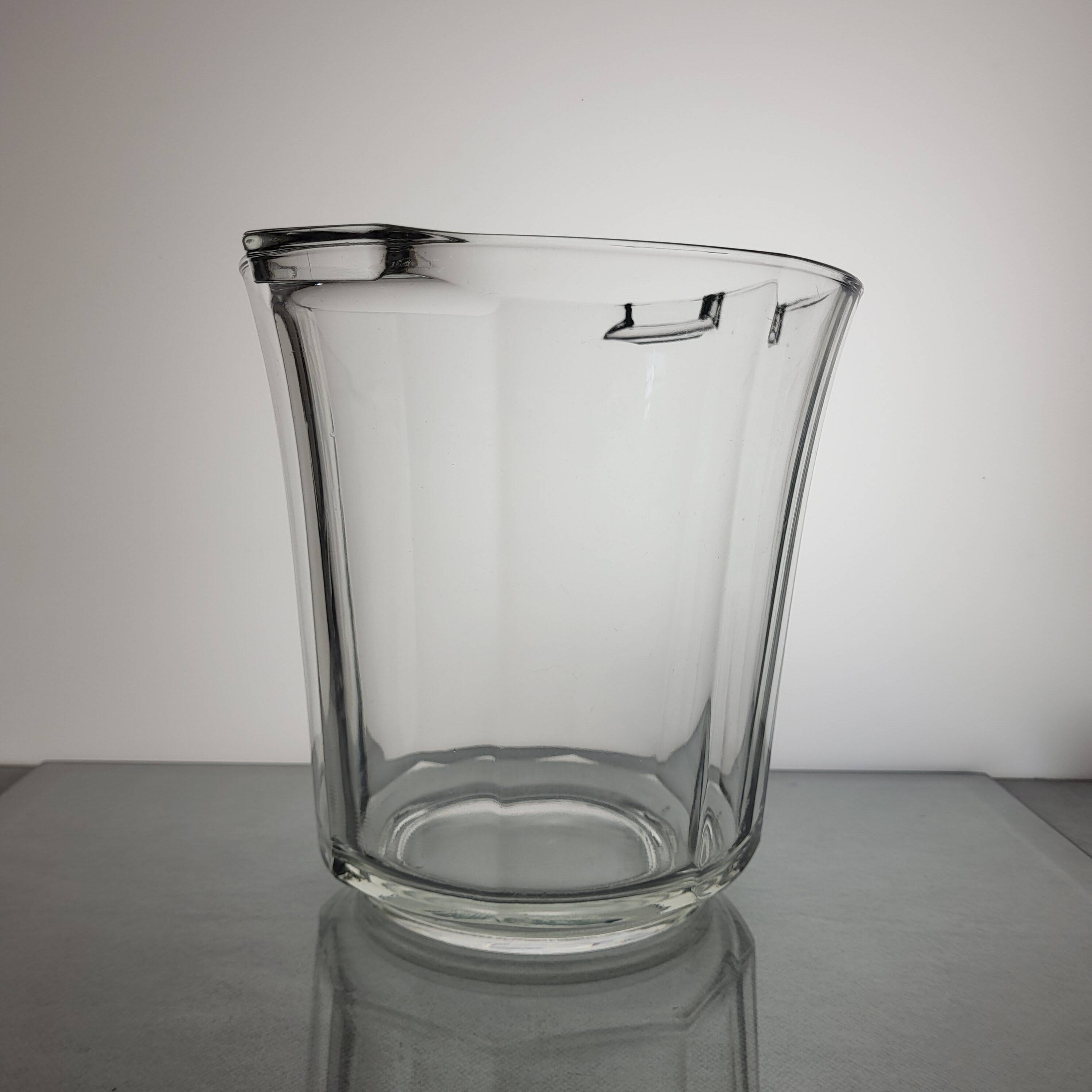 Glass champagne bucket