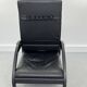 Sinus lying leather black chair from westnofa, 1970s