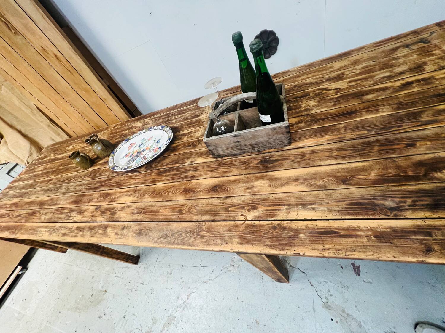 Old very large convent table