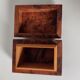 Small box of cedar magnifying glass