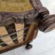 1960s, Danish highback armchair, furniture wool, solid oak wood.