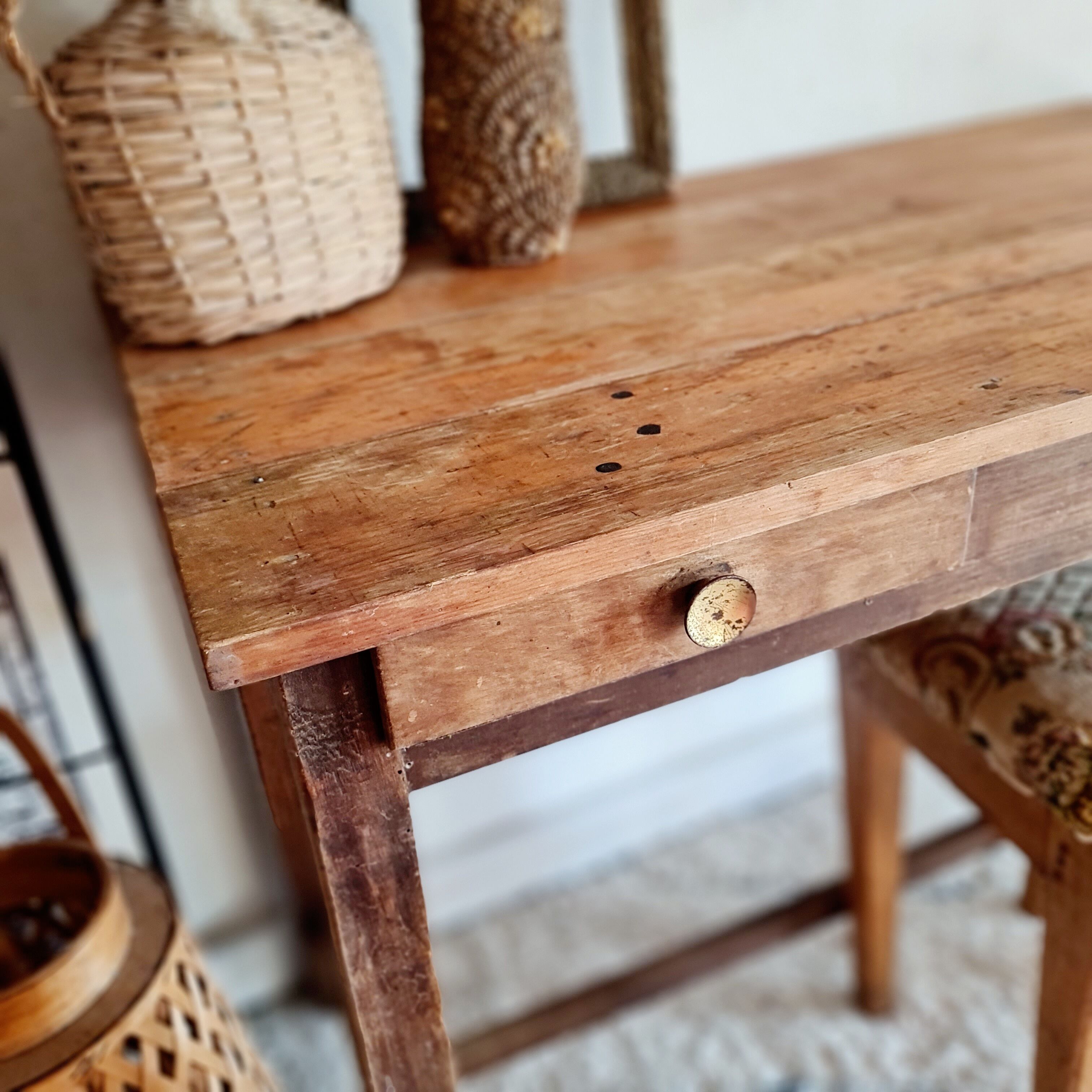 Trade table or antique workshop workbench