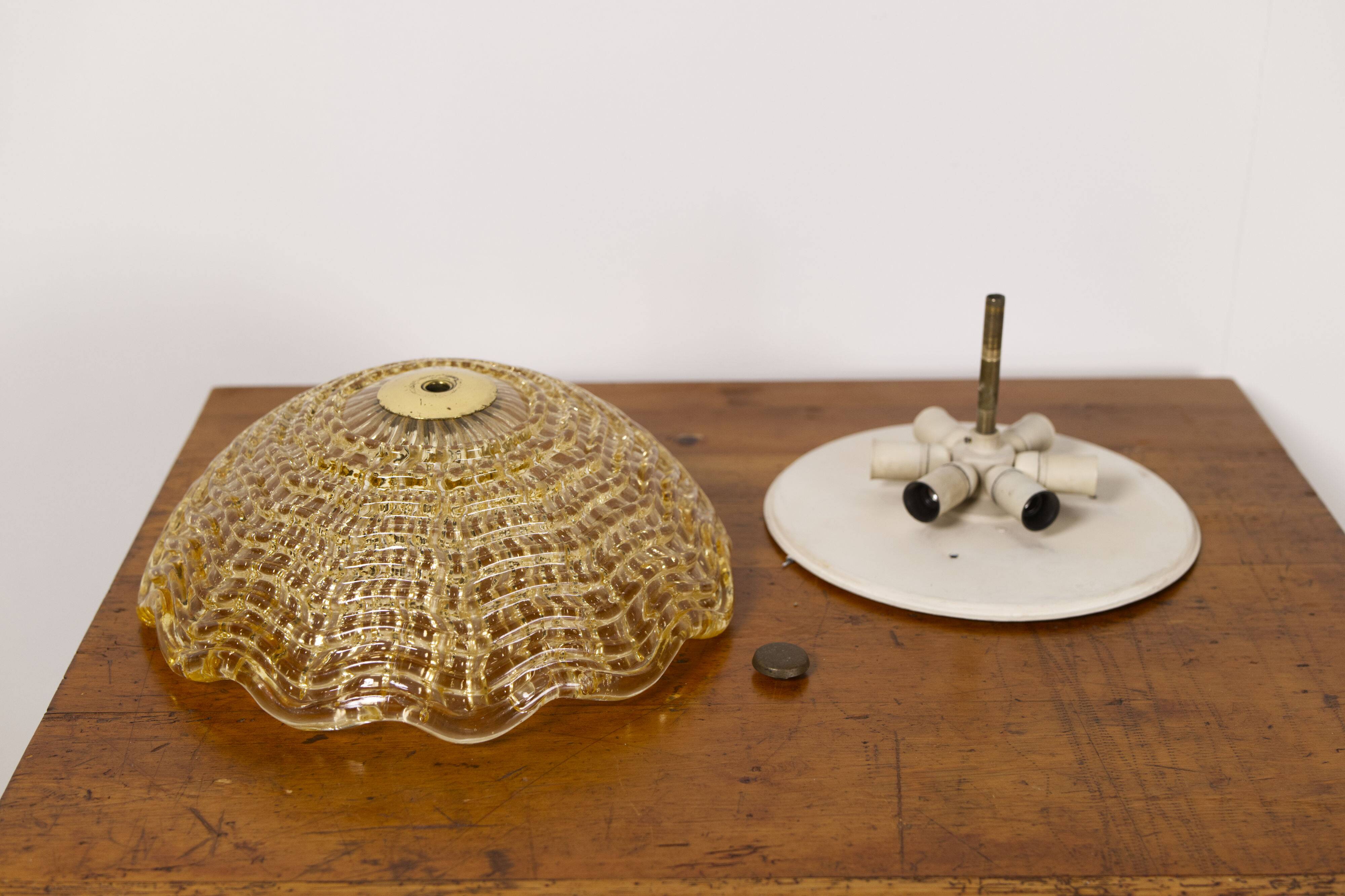 Carl Fagerlund ceiling light for Orrefors, Sweden 1960s