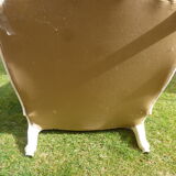 Set two chairs shabby chic fabric yellow