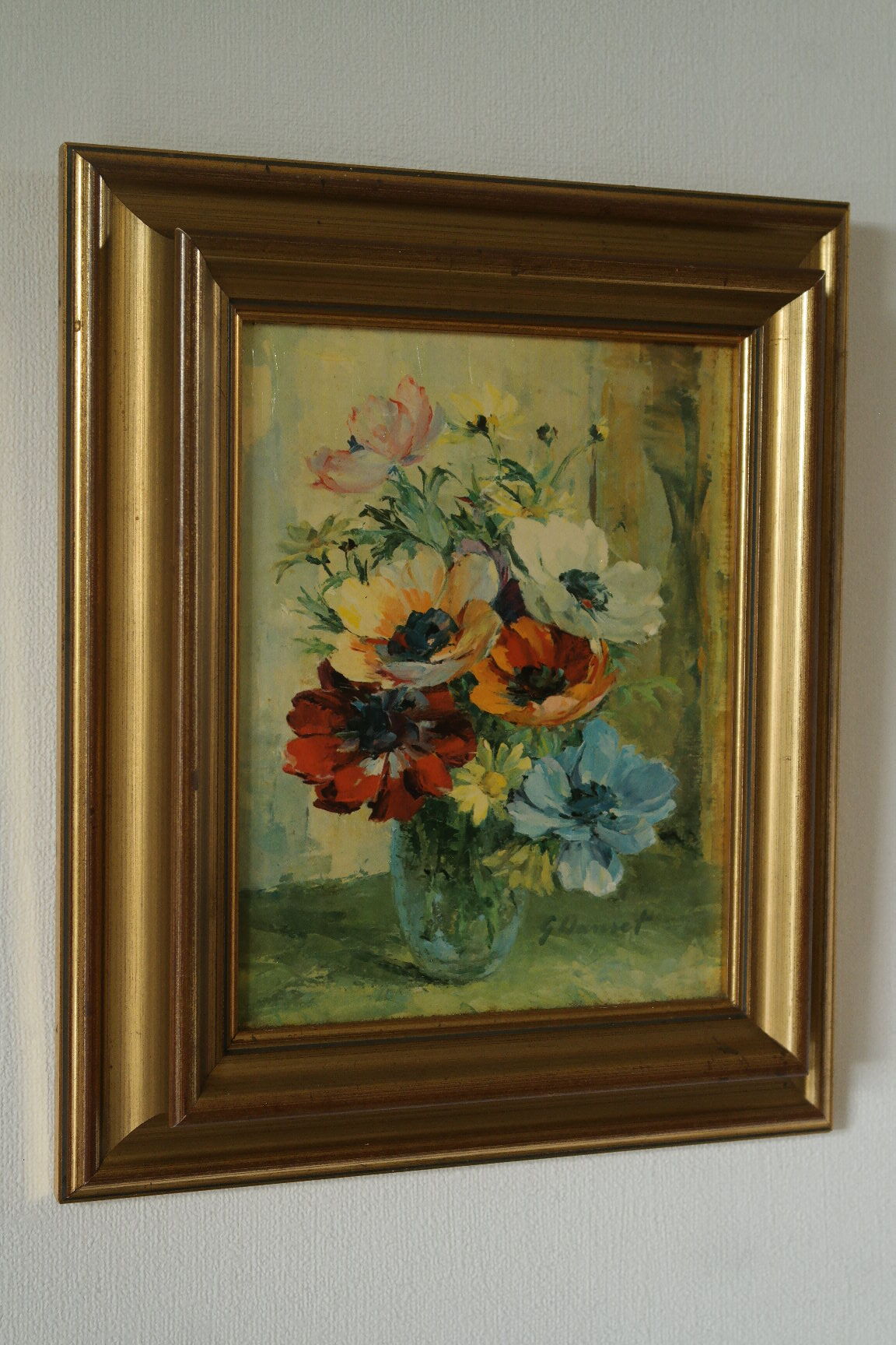 Painting bouquet of anemones