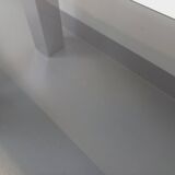 Vintage Italian coffee table Cidue in smoked glass and chrome metal from the 70s