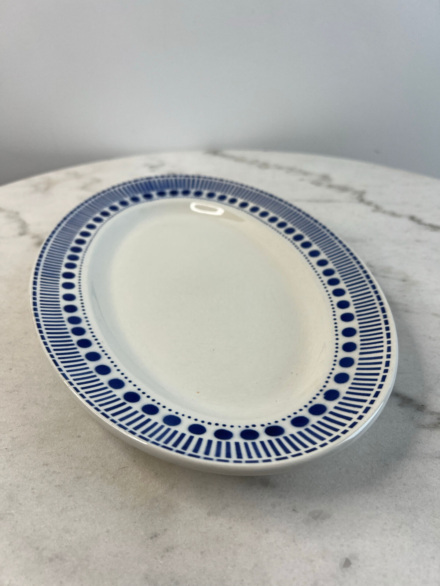Plat ovale Sarreguemines collection Béatrice