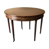 Extendable half-moon table in Louis XVI style