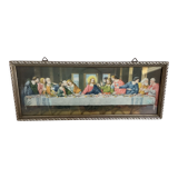 Ancient religious setting of the Last Supper with Jesus Christ and the 12 apostles