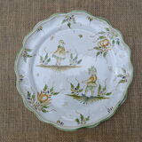 Plate decorated with grotesque