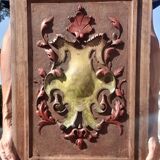 Old polychrome carved panel