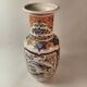Jp derevia, ceramic vase with pheasants, signed at the bottom