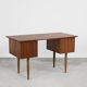 Classic vintage mid-century scandinavian modern teak desk with drawers, 1960s