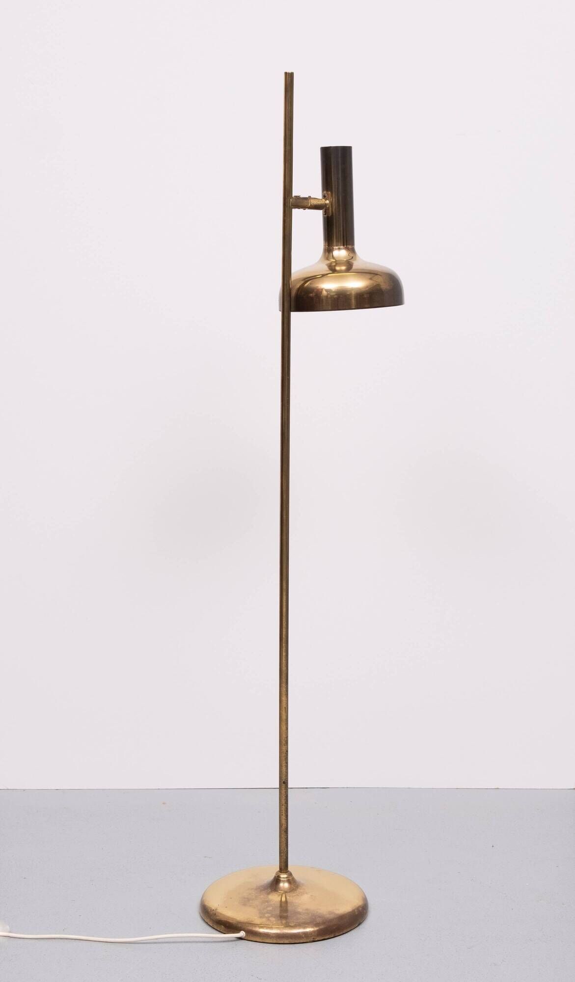 Sölken Leuchten Brass Floor lamp. Germany 1970s